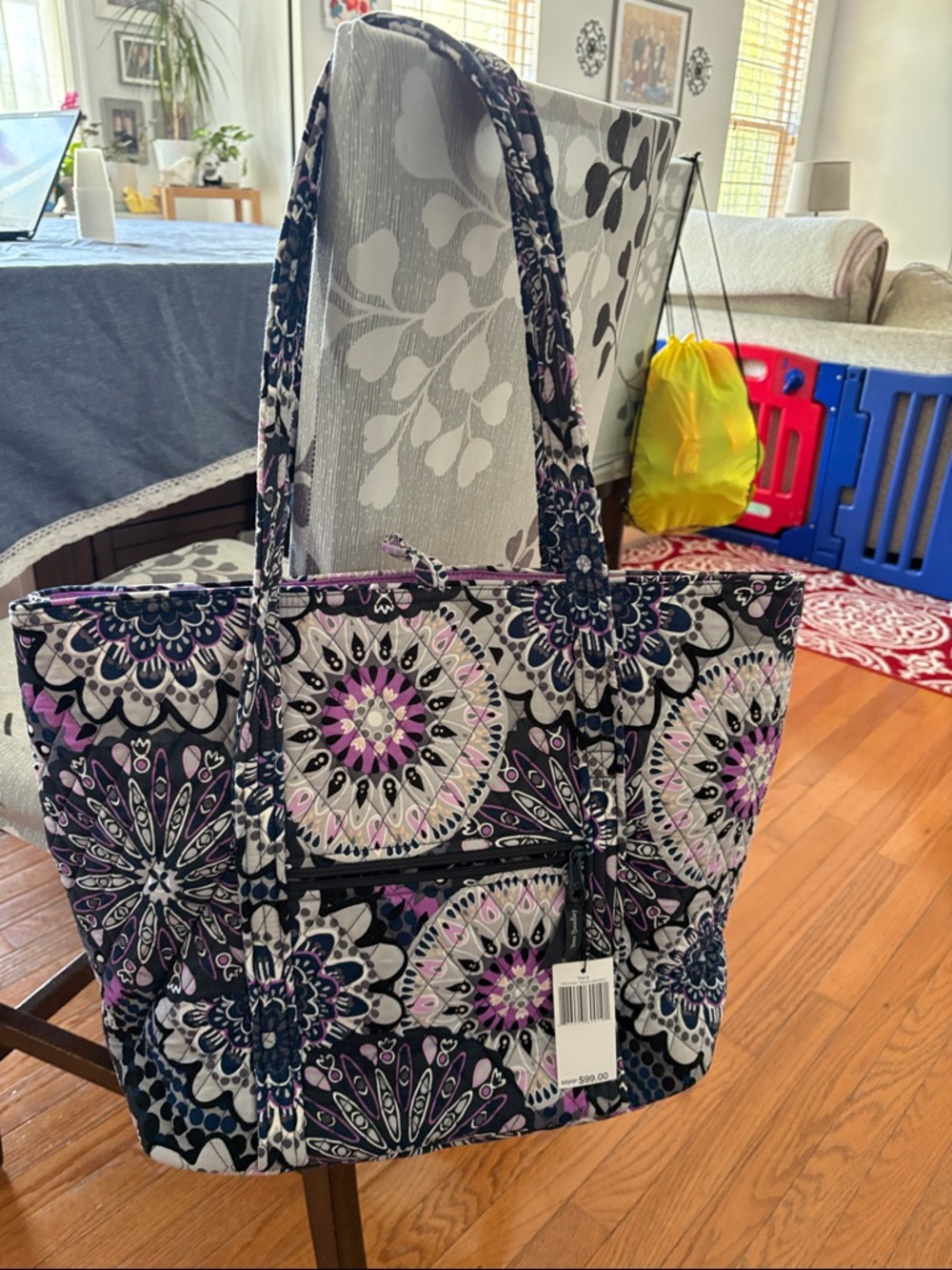 Vera Bradley Mimosa Medallion Quilted Large Tote
